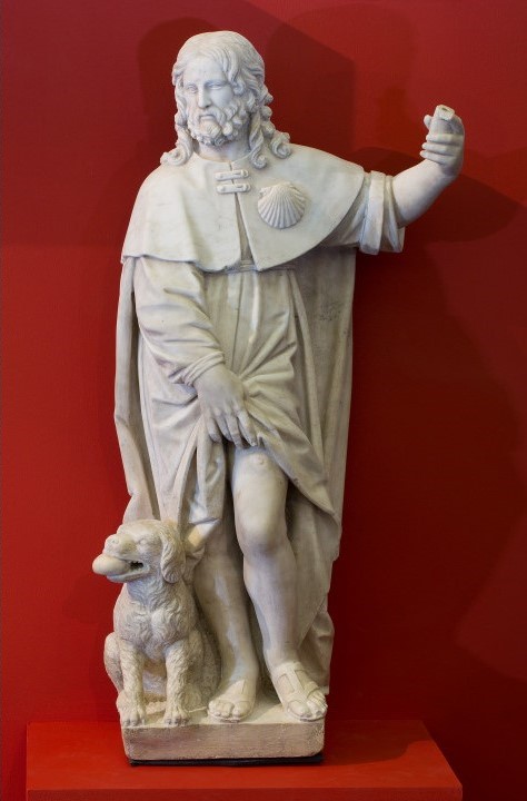 Siméon Drouin, Saint Roch, marbre, 1645-1646