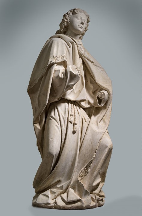 Attribué à Jean Crocq, L’archange Gabriel, calcaire, 1er quart du XVIe siècle