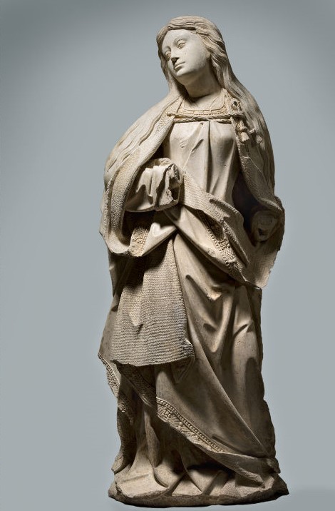 Attribué à Jean Crocq, La Vierge Marie, calcaire, 1er quart du XVIe siècle