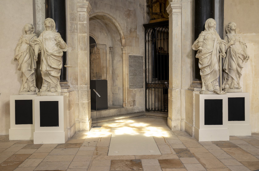 Lorraine, Quatre vertus, XVIIe ou XVIIIe siècle, Bois sculpté et peint