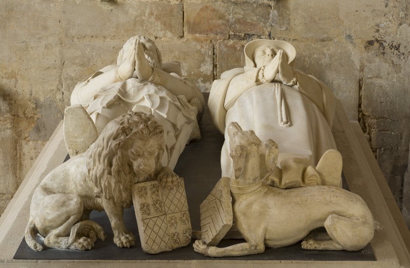 Ligier Richier, Gisants de René de Beauvau et de Claude Baudoche, Vers 1549, Calcaire d’Euville