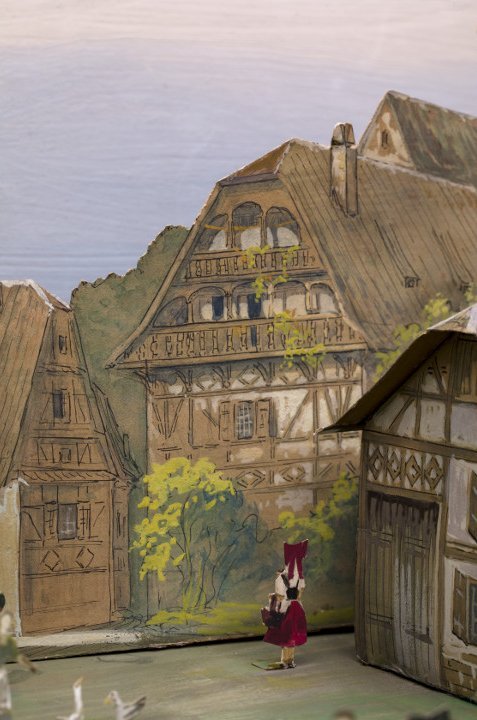Auguste Ramel, Maquette du village alsacien, détail	