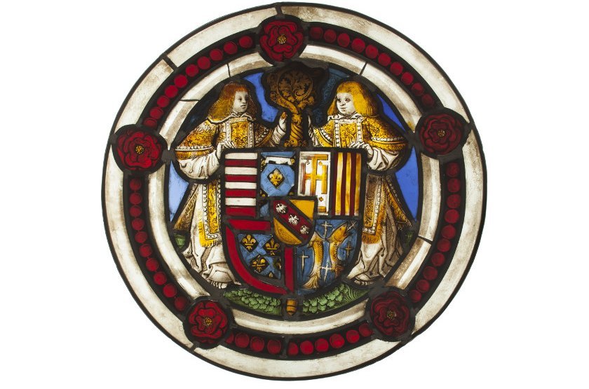Lorraine, Vitrail circulaire aux armes de Jean de Lorraine, évêque de Metz, Vers 1510, Vitrail