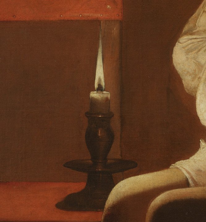 Georges de La Tour, La Femme à la puce, huile sur toile, vers 1632- 1635