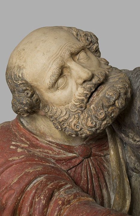 Maître du Christ défaillant, Le Christ défaillant, 2e moitié du XVIe siècle, Calcaire polychrome