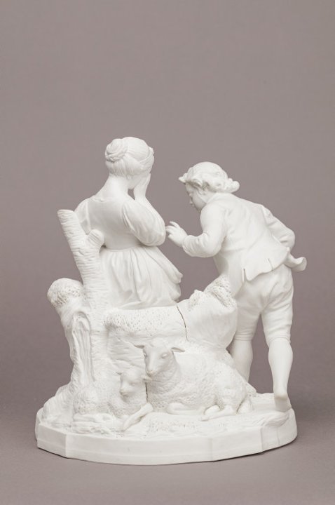 Manufacture Cyfflé à Lunéville, L’Oiseau mort, biscuit de porcelaine hybride, 1767-1779