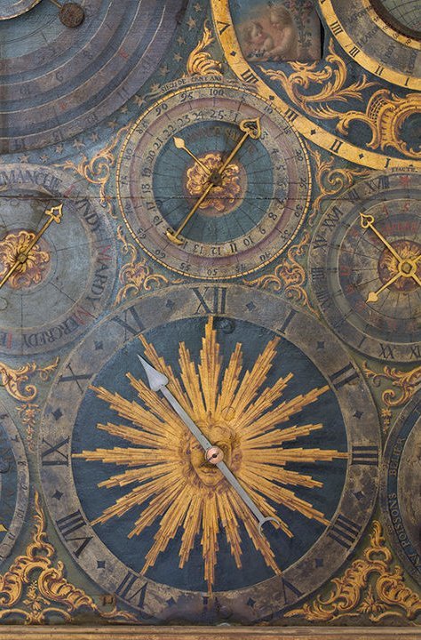 Bernard Joyeux, Horloge astronomique, milieu du XVIIIe siècle, détail