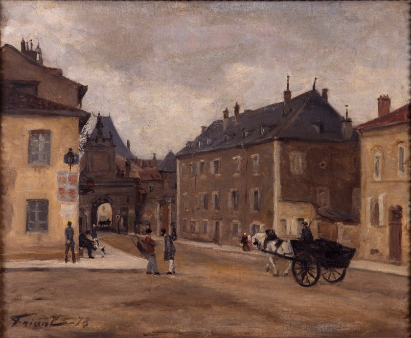 Émile Friant, La Porte Saint-Georges, vue extérieure, huile sur toile, 1878	