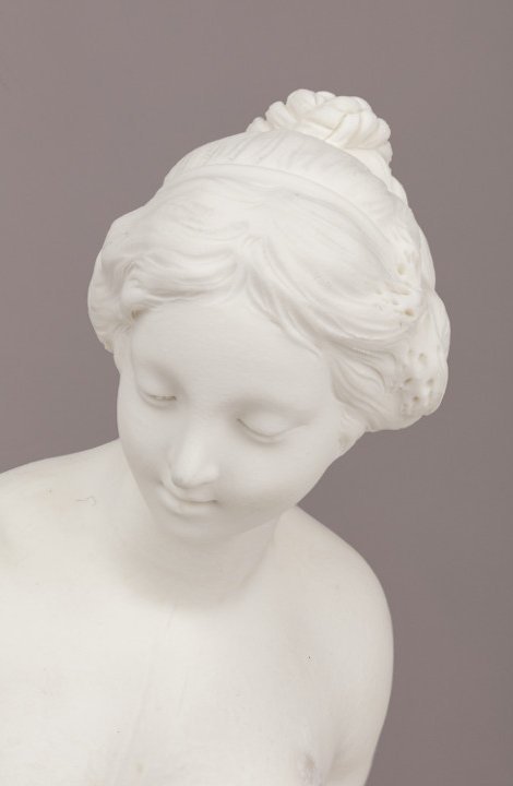 Manufacture Cyfflé à Lunéville, Léda et le cygne, biscuit de porcelaine hybride, 1767 - 1779