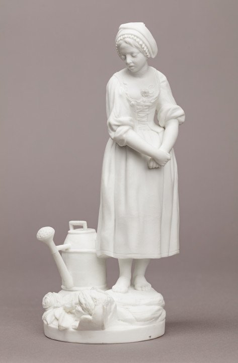 Manufacture de Niderviller, La Jardinière au pot cassé, biscuit de porcelaine, fin du XIXe siècle