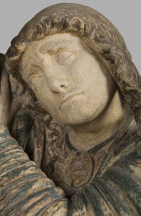 Maître du Christ défaillant, Le Christ défaillant, 2e moitié du XVIe siècle, Calcaire polychrome