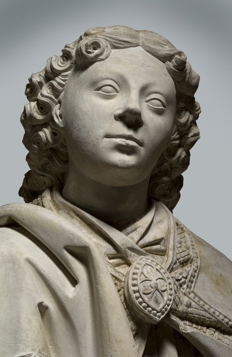 Attribué à Jean Crocq, La Vierge Marie, Fin du XVe siècle ou début du XVIe siècle, Calcaire, restes de polychromie