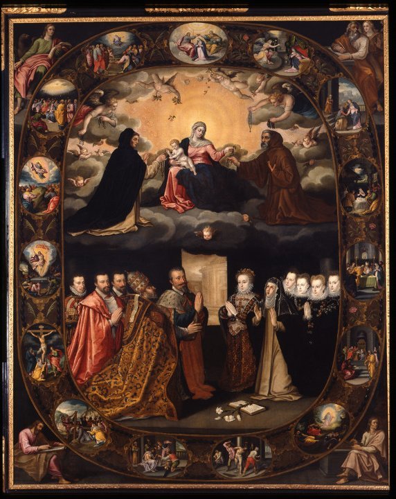 Jean de Wayembourg, L’Institution du Rosaire, 1597, Huile sur toile