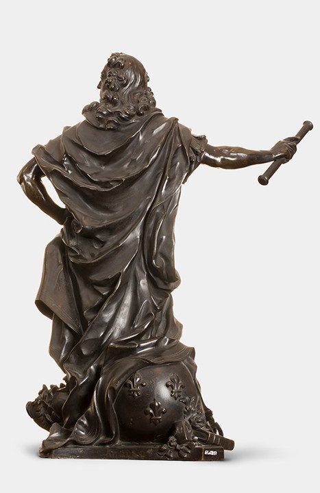 Dieudonné-Barthélémy Guibal et Paul-Louis Cyfflé, Modèle de la statue de Louis XV, bronze moulé en ronde bosse, 1750
