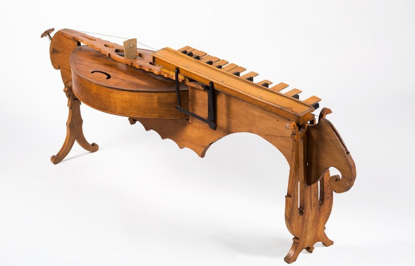 Joseph Poussot, Monocorde à clavier, bois, alliage cuivreux, fer, corde, 4e quart du XIXe siècle	