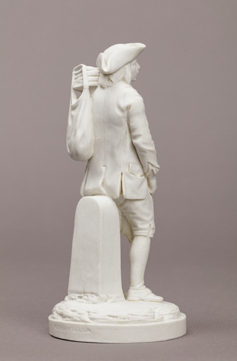 Manufacture de Niderviller, Maréchal ferrant de village, biscuit de porcelaine, 1800-1827