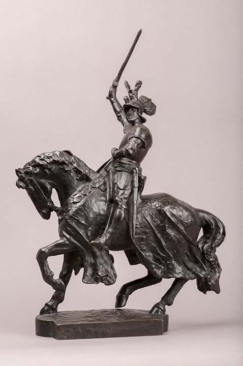 Matthias Schiff, Statue équestre de René II, détail	