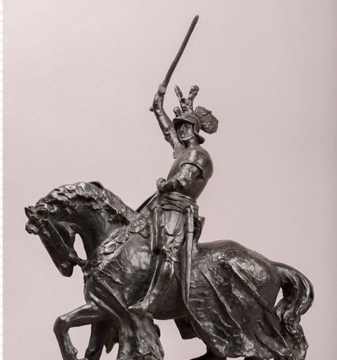 Matthias Schiff, Statue équestre de René II, détail	