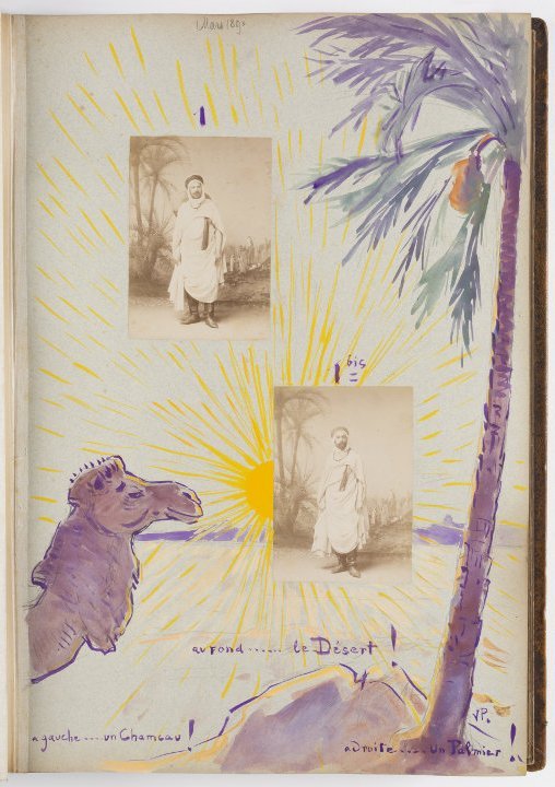 René Wiener, Victor Prouvé, Album du voyage de René Wiener en Afrique du Nord, papier, photographie, 1890